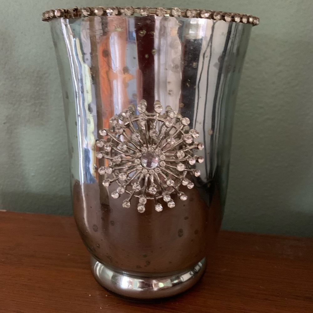 Mercury glass vase/candle holder